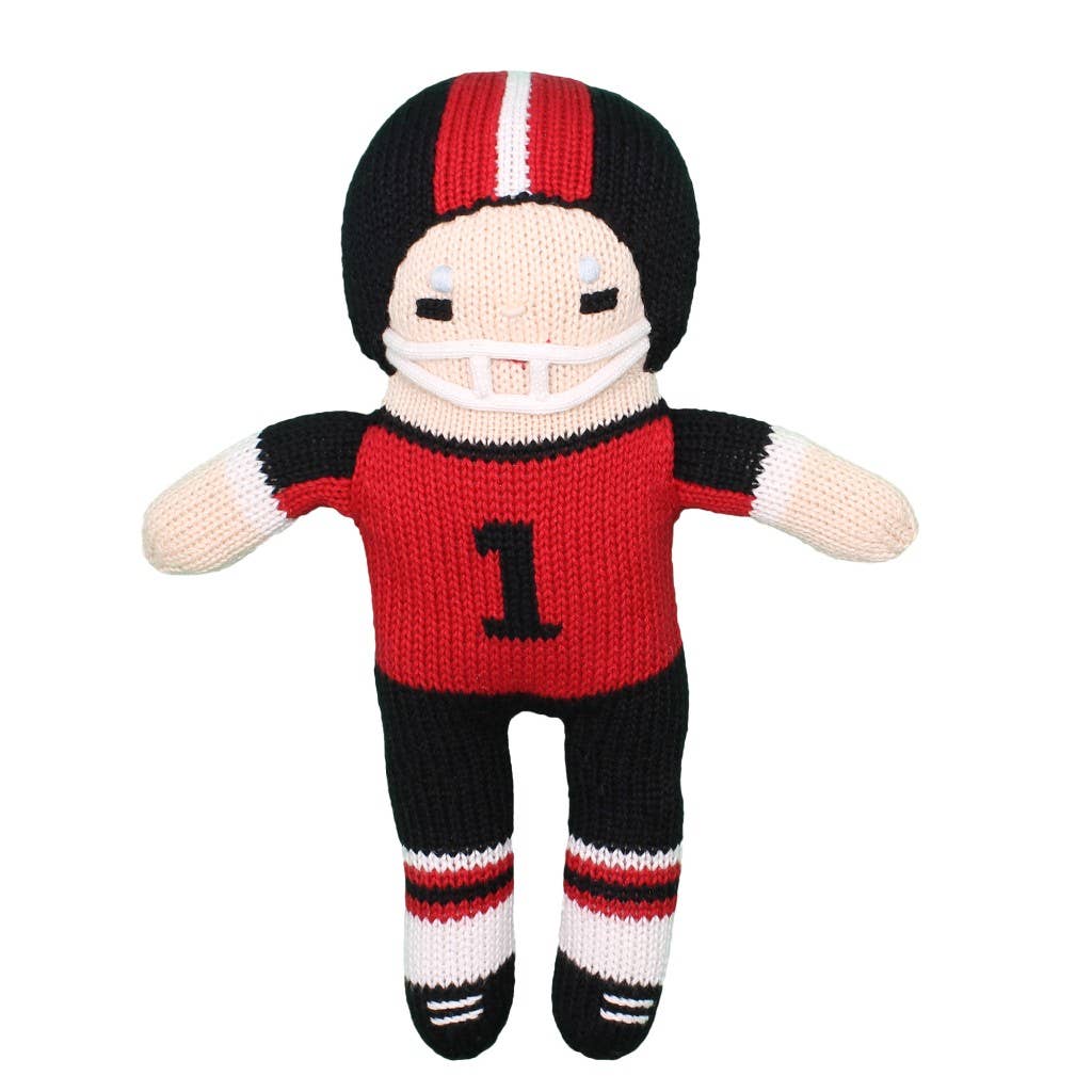 Football Player Knit Doll