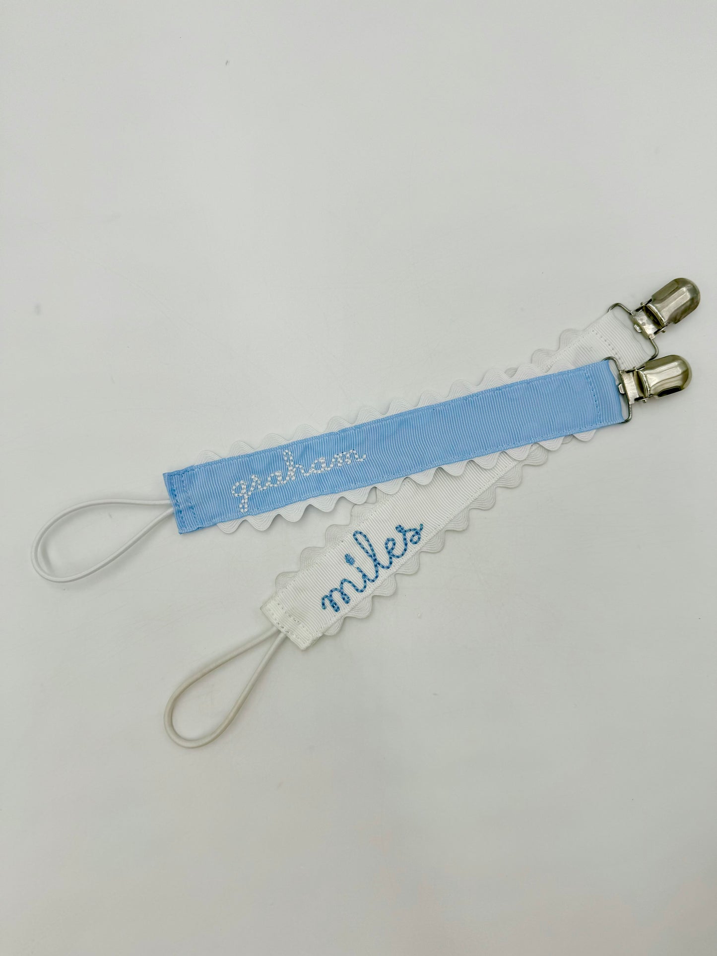 Embroidered Pacifier Clip