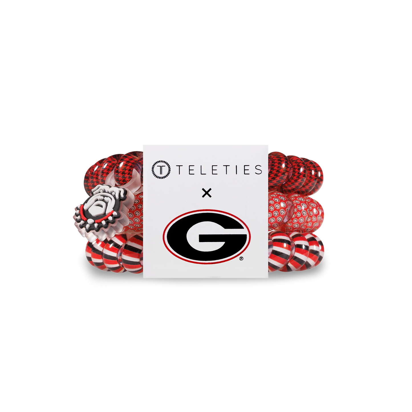 Spiral Hair Coils | Large | Univ. of Georgia Hair Ties