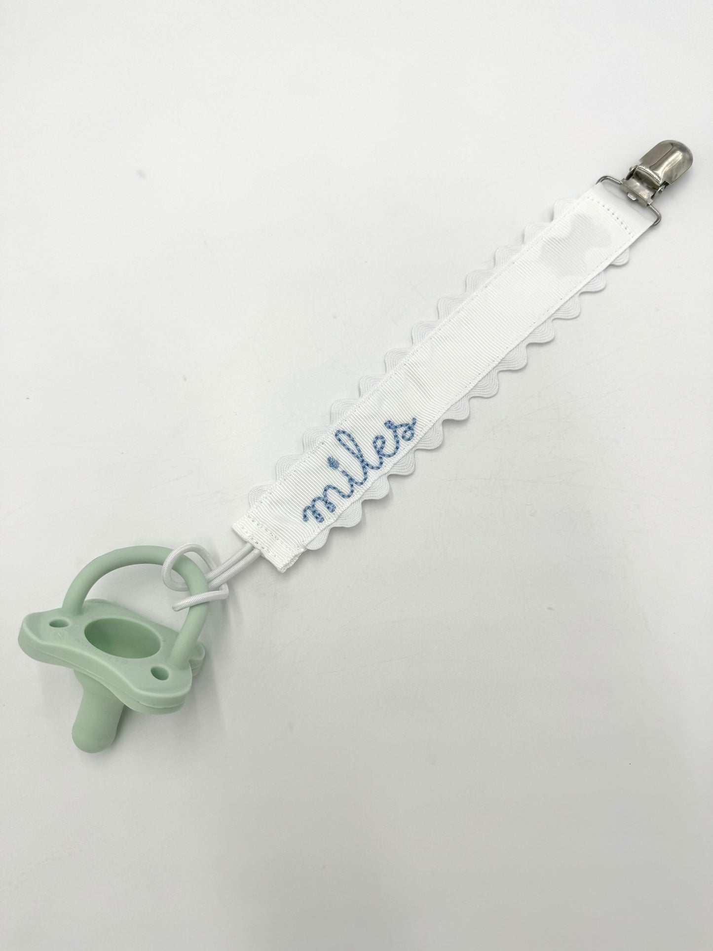 Embroidered Pacifier Clip