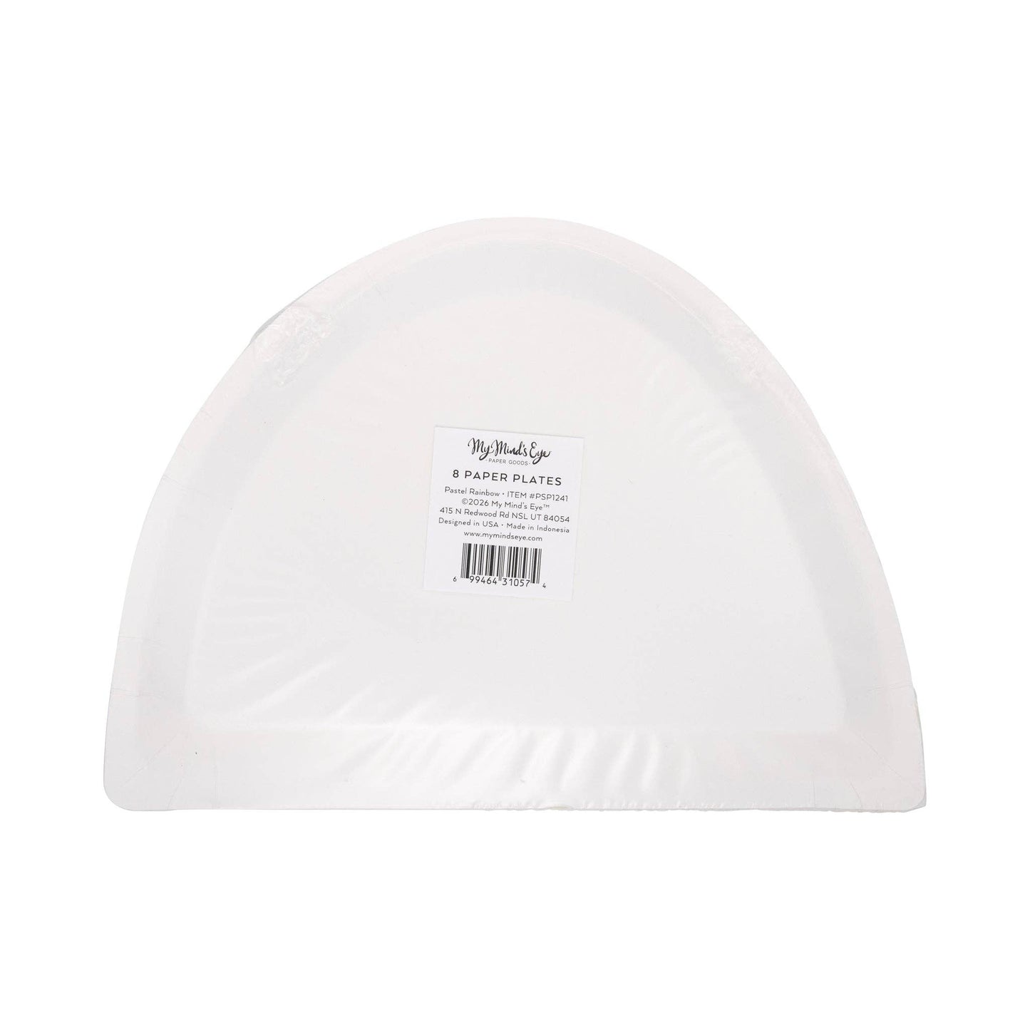 Pastel Rainbow Shaped Plate