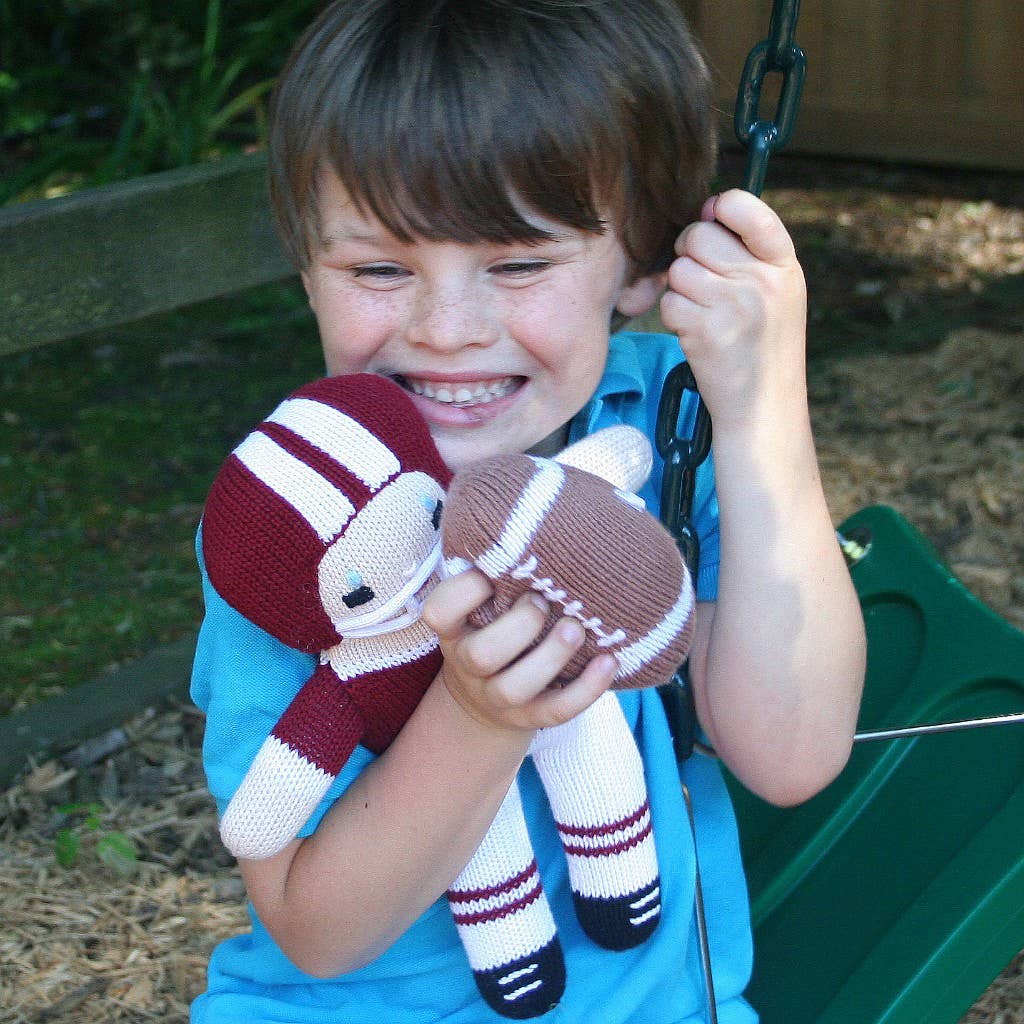 Football Player Knit Doll