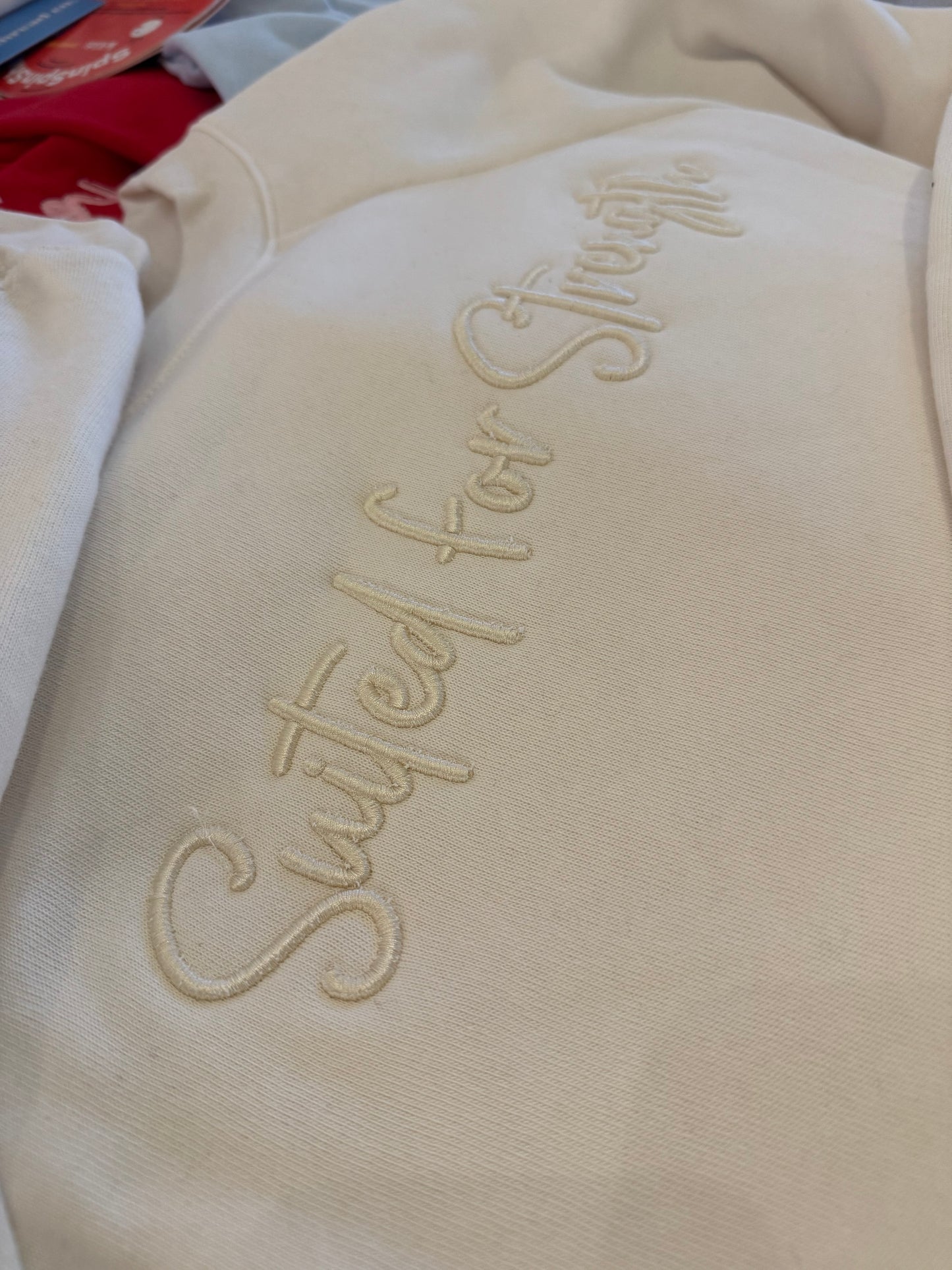 Suited for Strength Crop Crewneck (two week turnaround time to ship!)