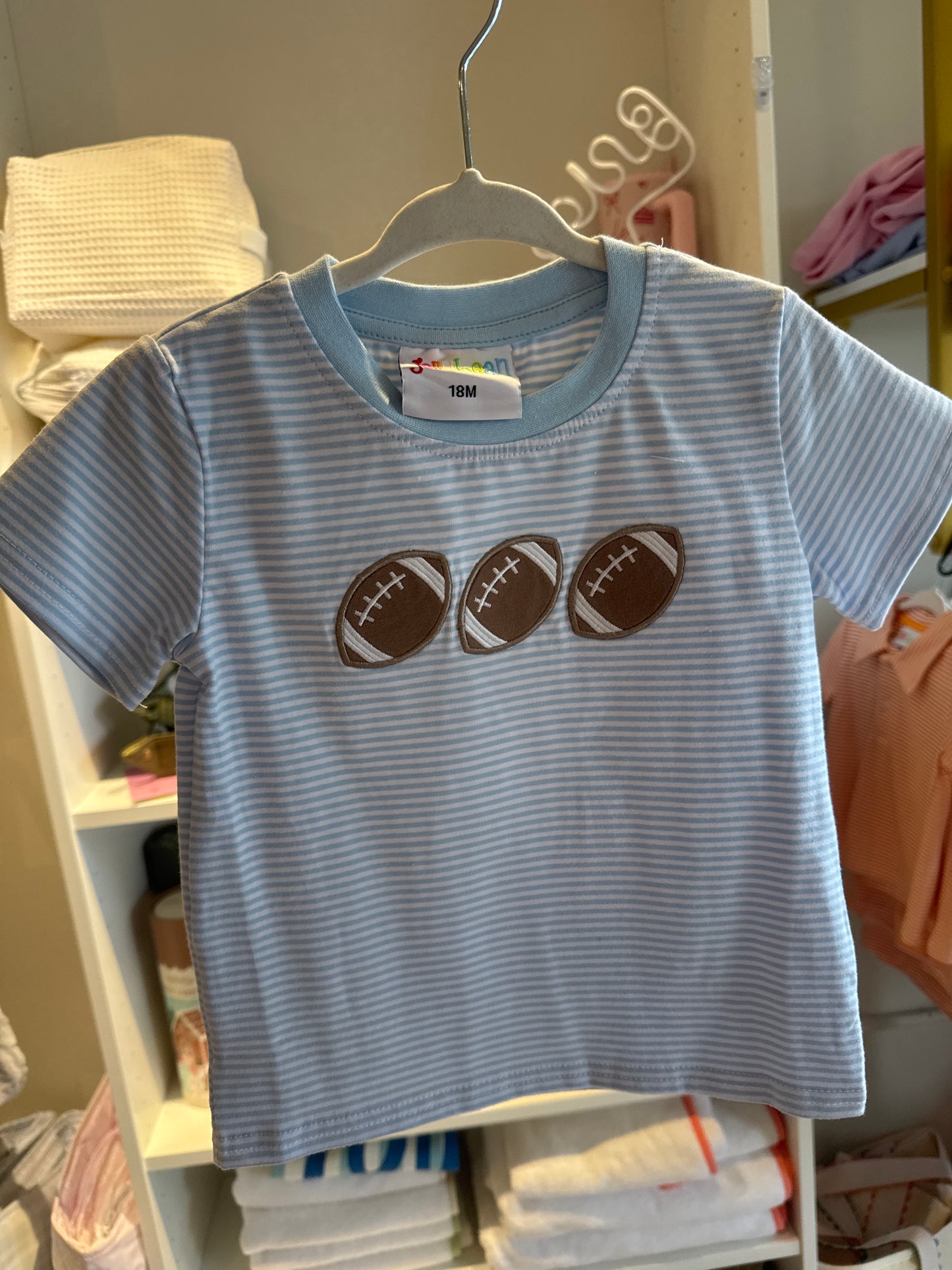 18 mo light blue jellybean tee