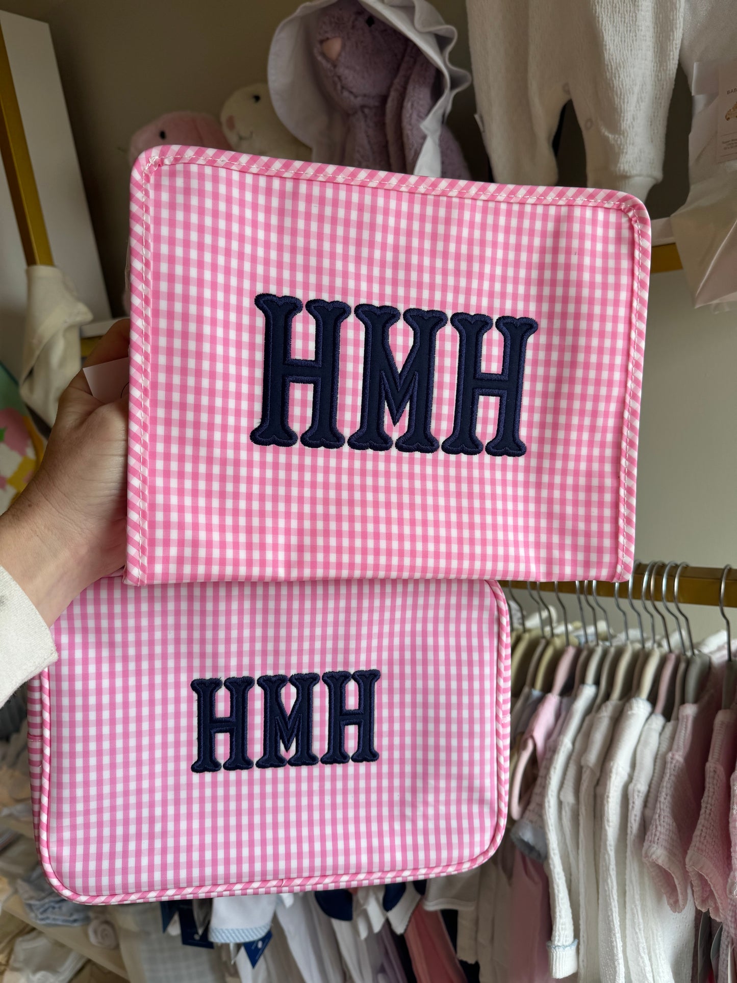 Large Roadie - GINGHAM PINK by TRVL Designs