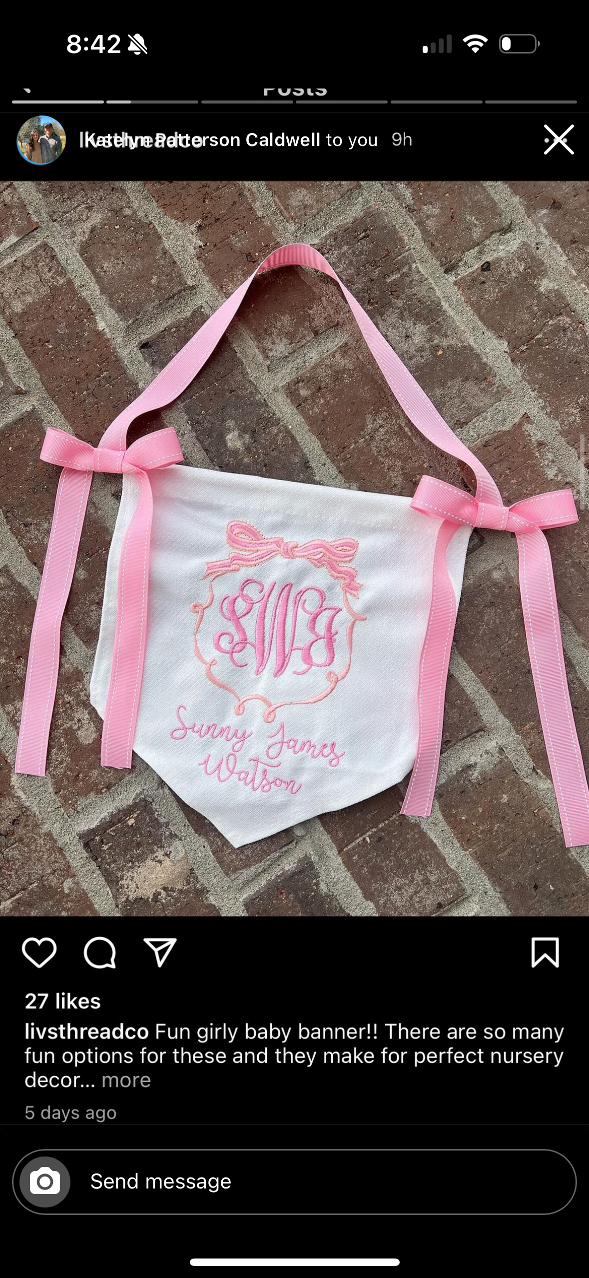 Bespoke Birth/Name Announcement Banner