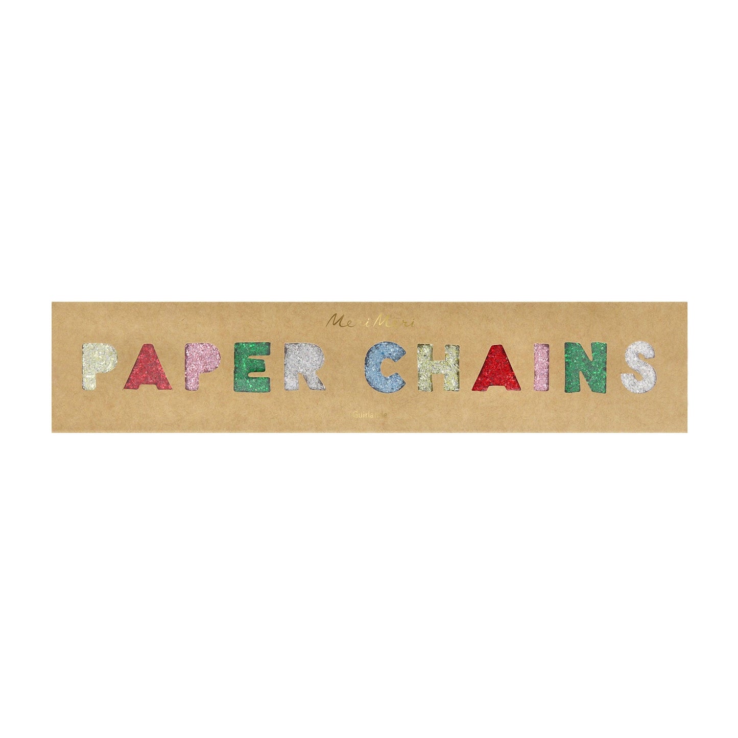 Glitter Paper Chains Set