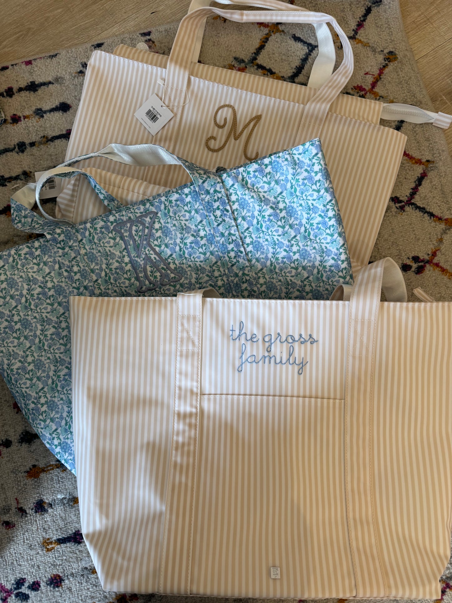 JUMBO TOTE - X-Large Tote PIMLICO STRIPE SAND