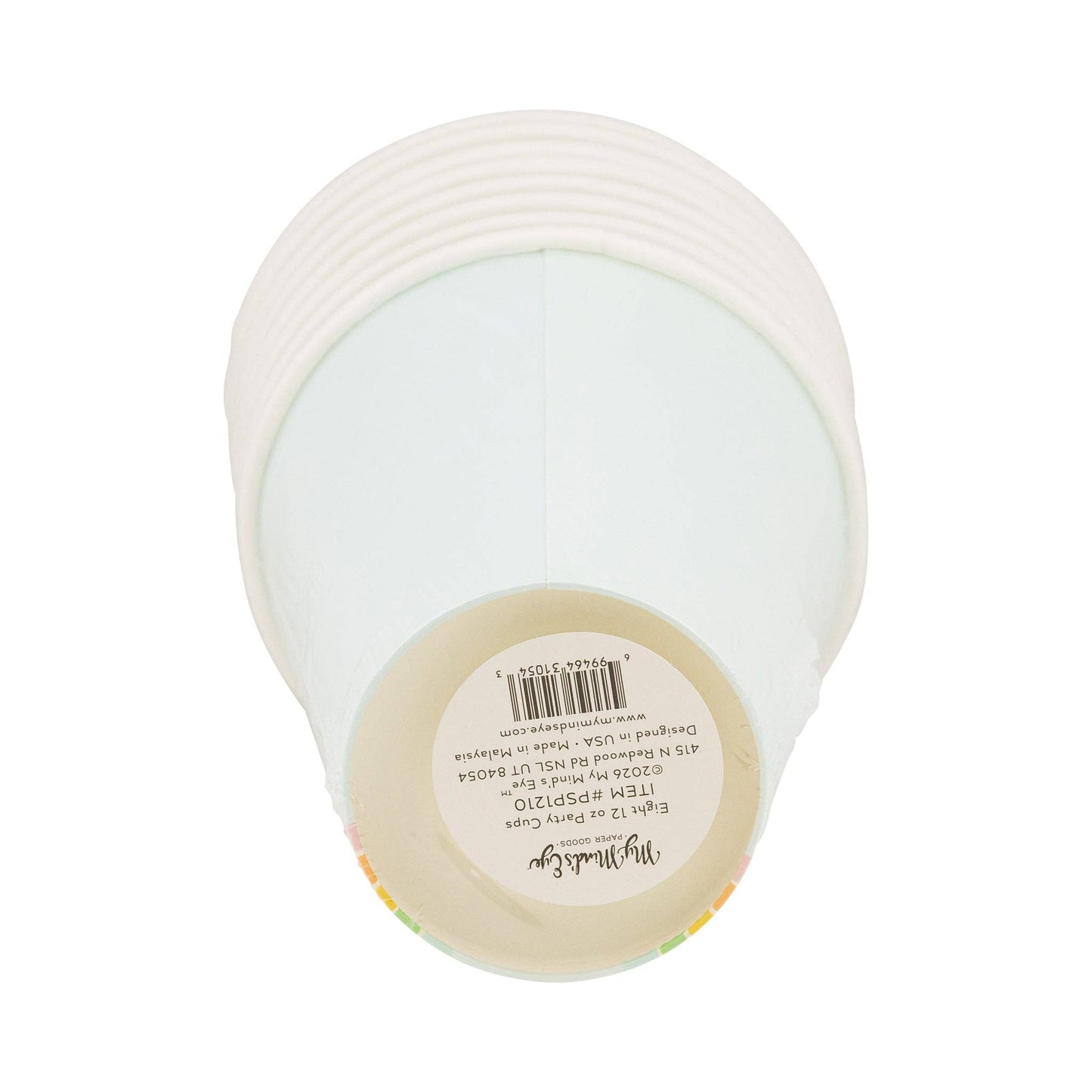 Pastel Rainbow Cup w/3D cloud base