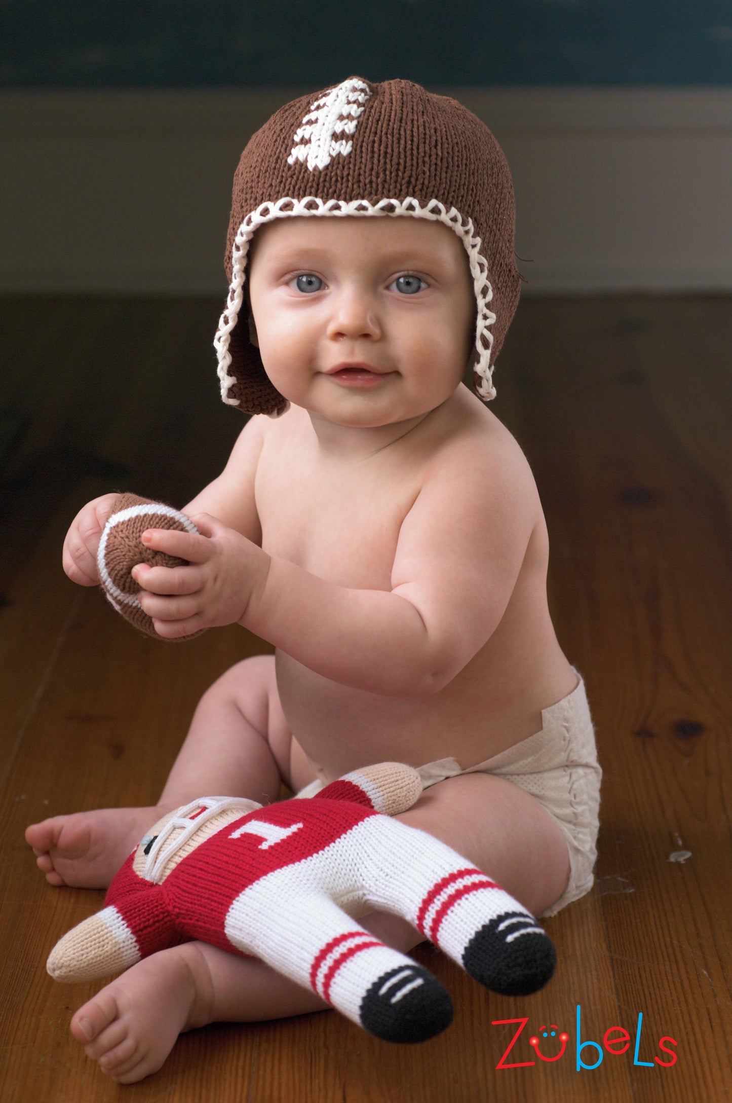Football Player Knit Doll