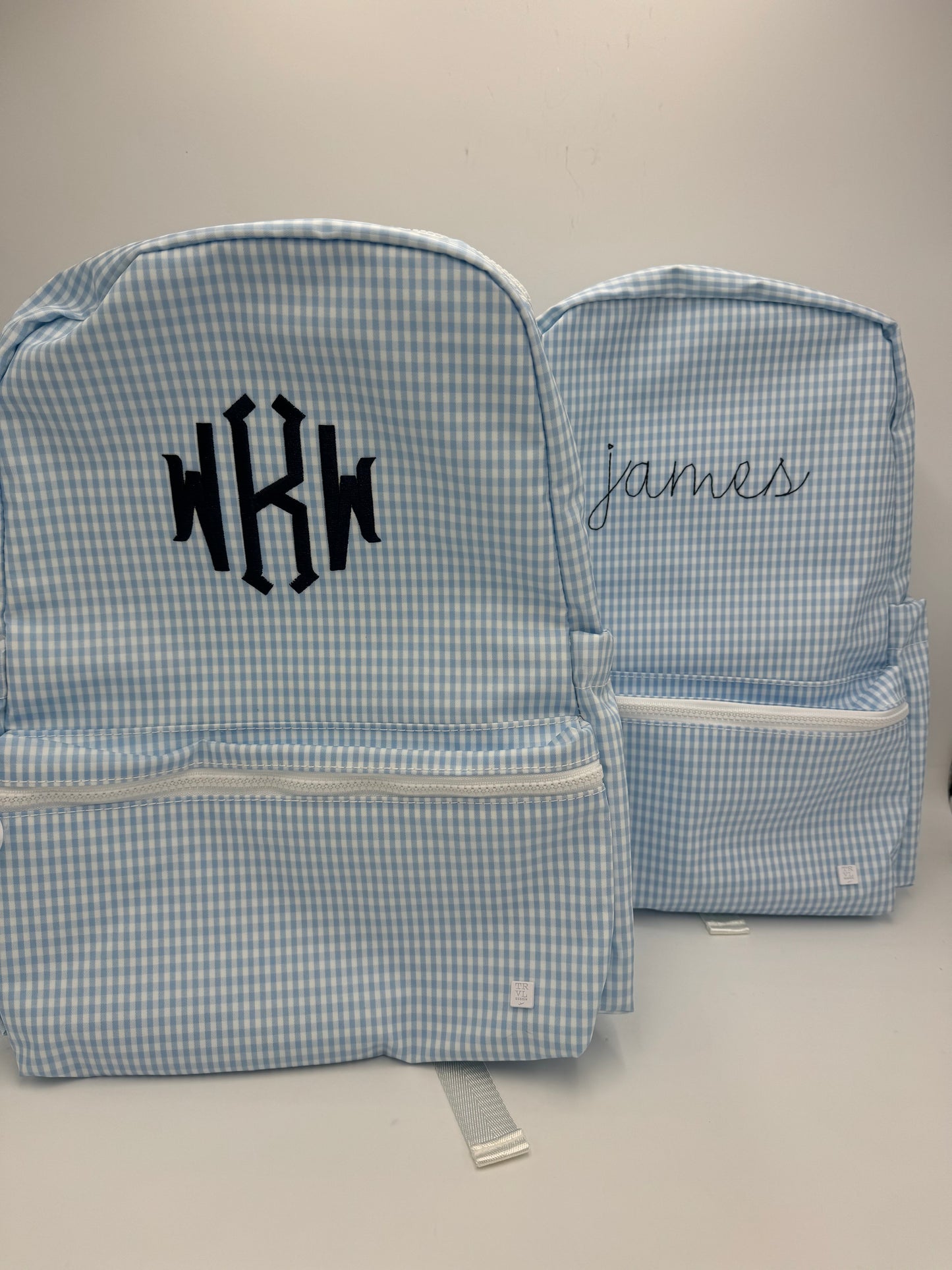 BACKPACKER - MIST GINGHAM Backpack by TRVL Designs