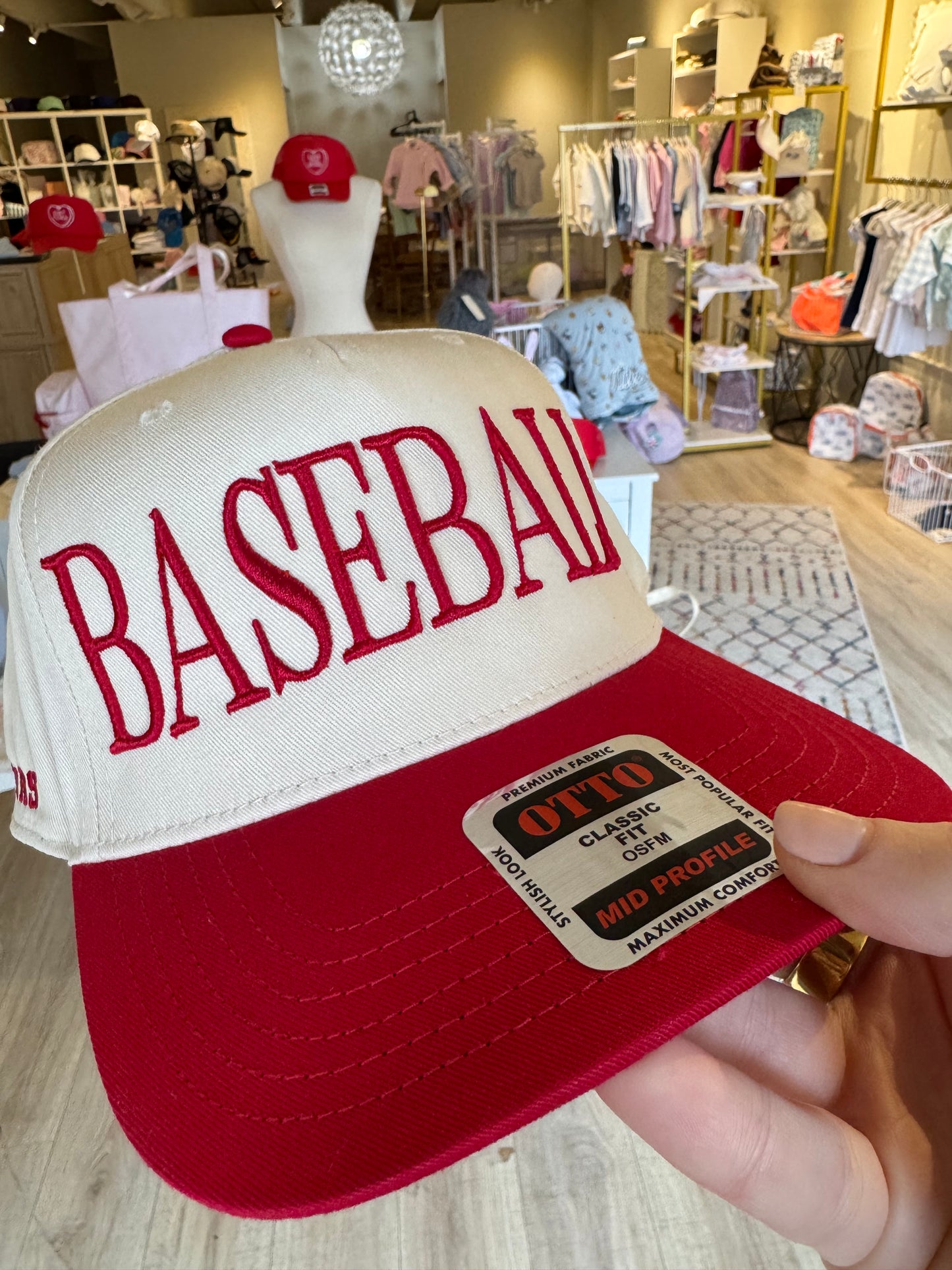 Baseball Hat with 3D Embroidery
