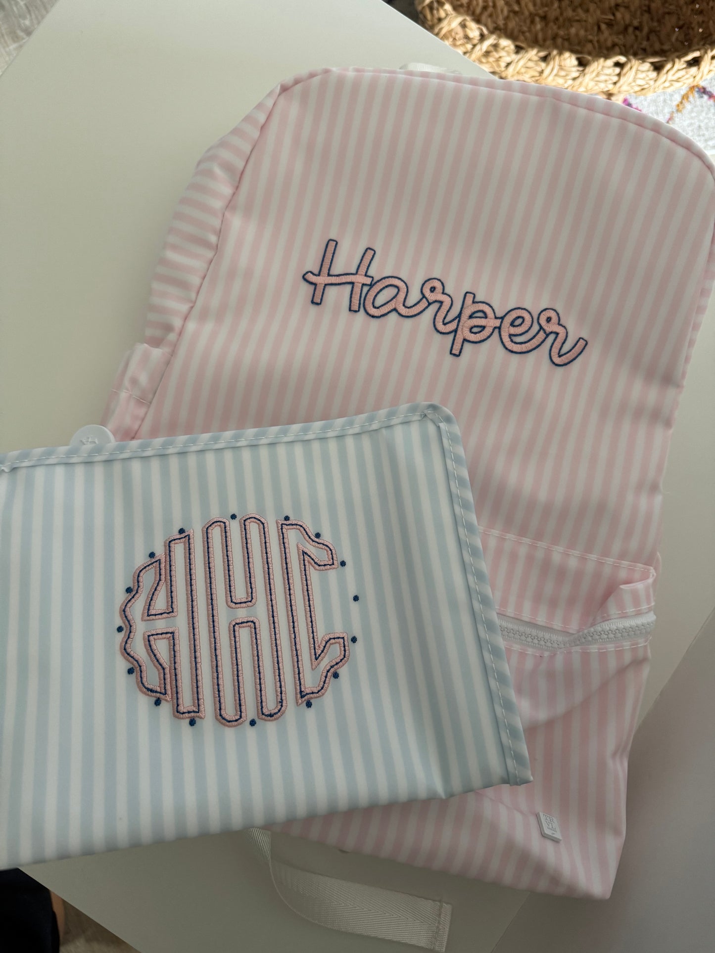 Medium Roadie - Pimlico Blue Stripe
