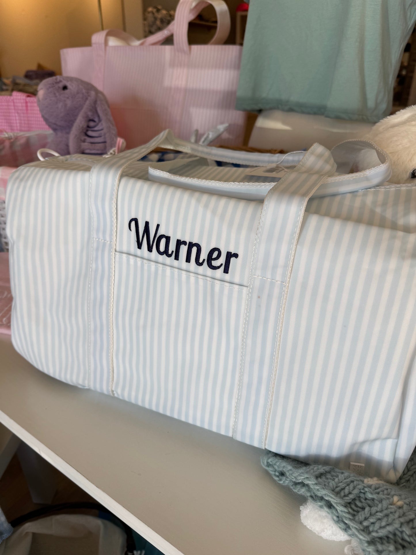 WEEKENDER Duffel Bag - Pimlico Blue Stripe by TRVL Design