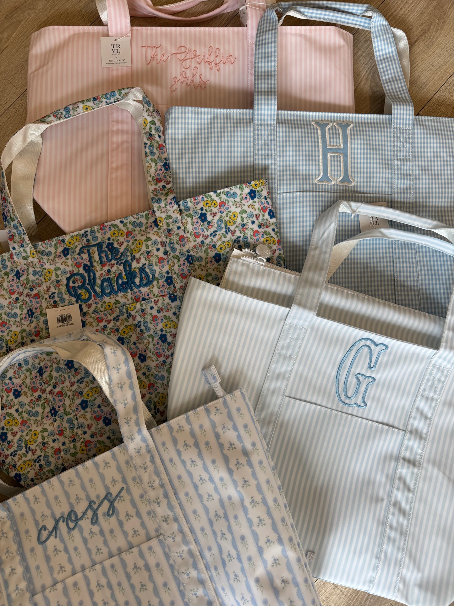 JUMBO TOTE - X-Large Tote GINGHAM MIST