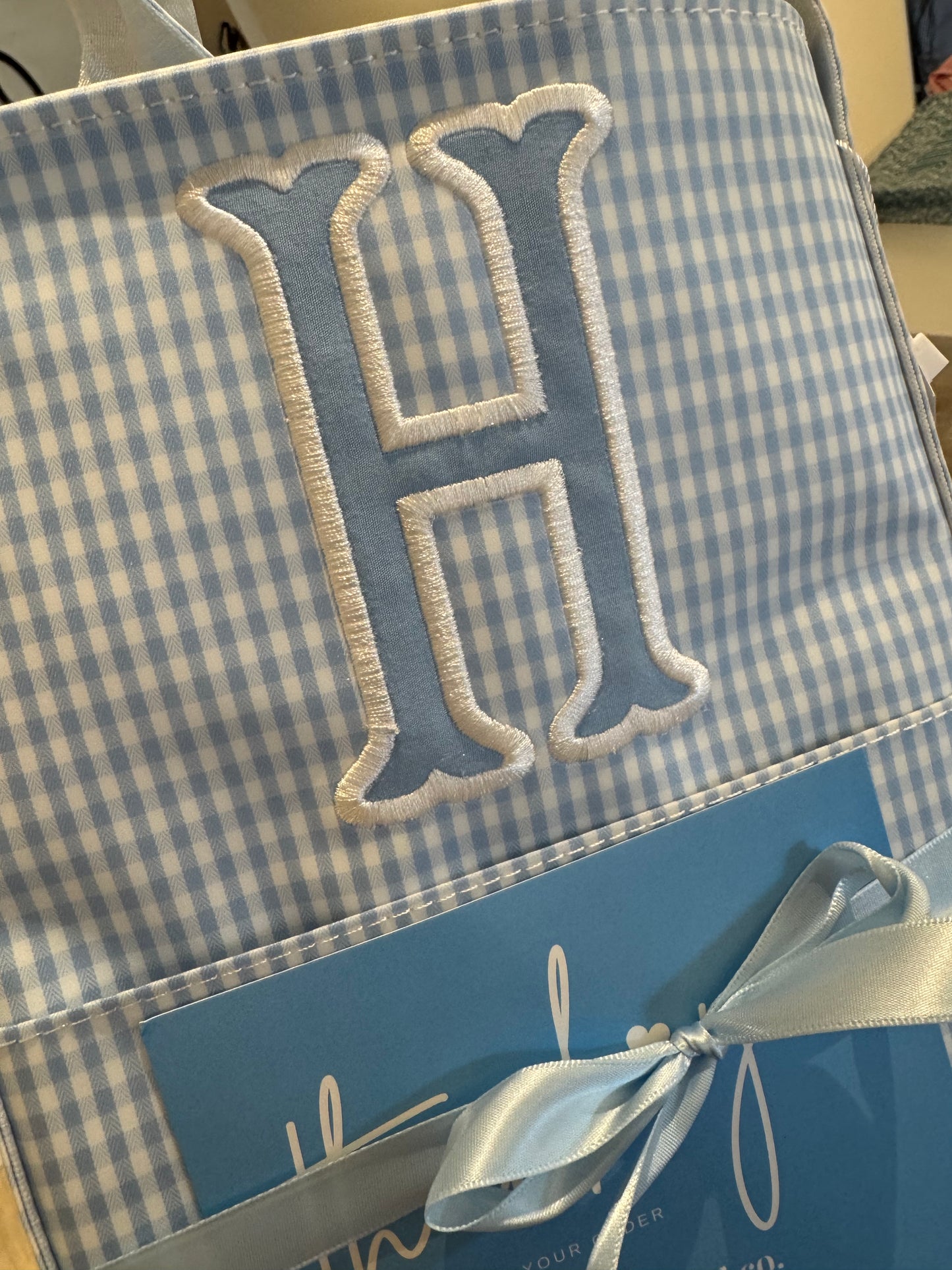 JUMBO TOTE - X-Large Tote GINGHAM MIST