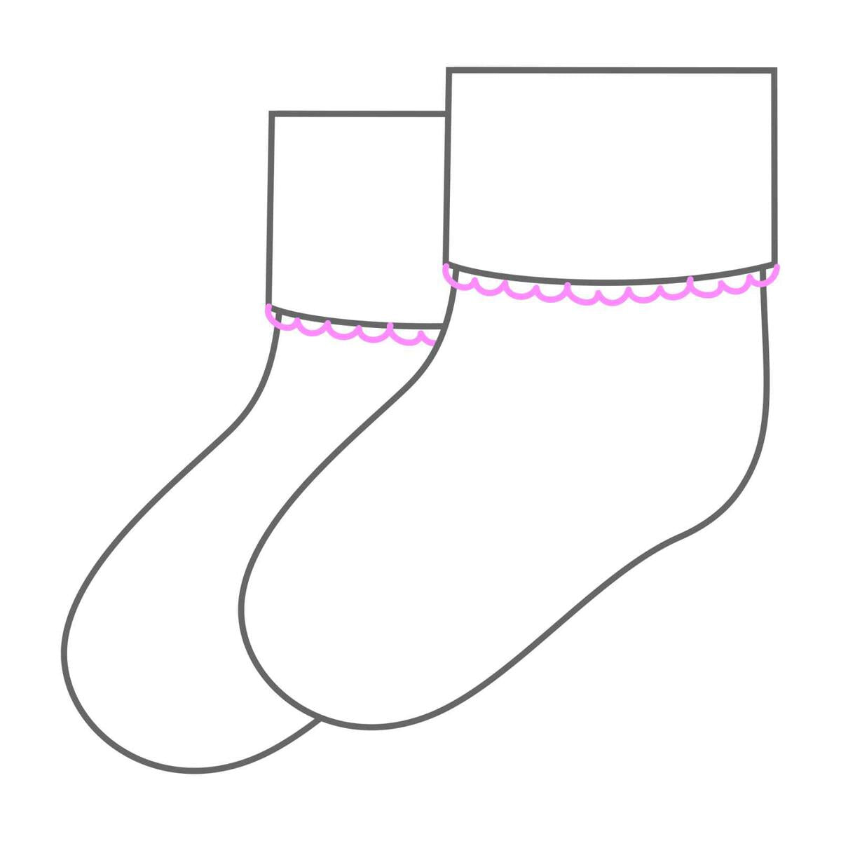 Magnolia Baby Picot Trim Socks