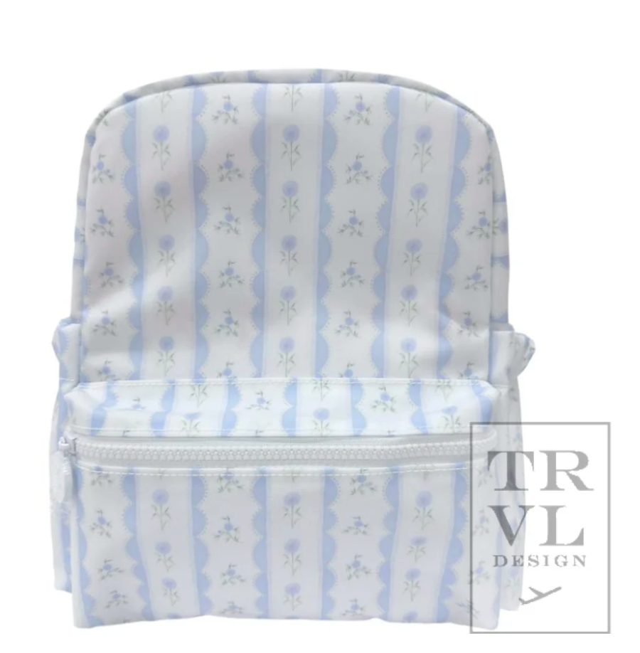 【Anyone more】Murphy Ribbon Mini Pocket Backpack MINI BACKER - Ribbon Floral Blue Mini Backpack by TRVL
