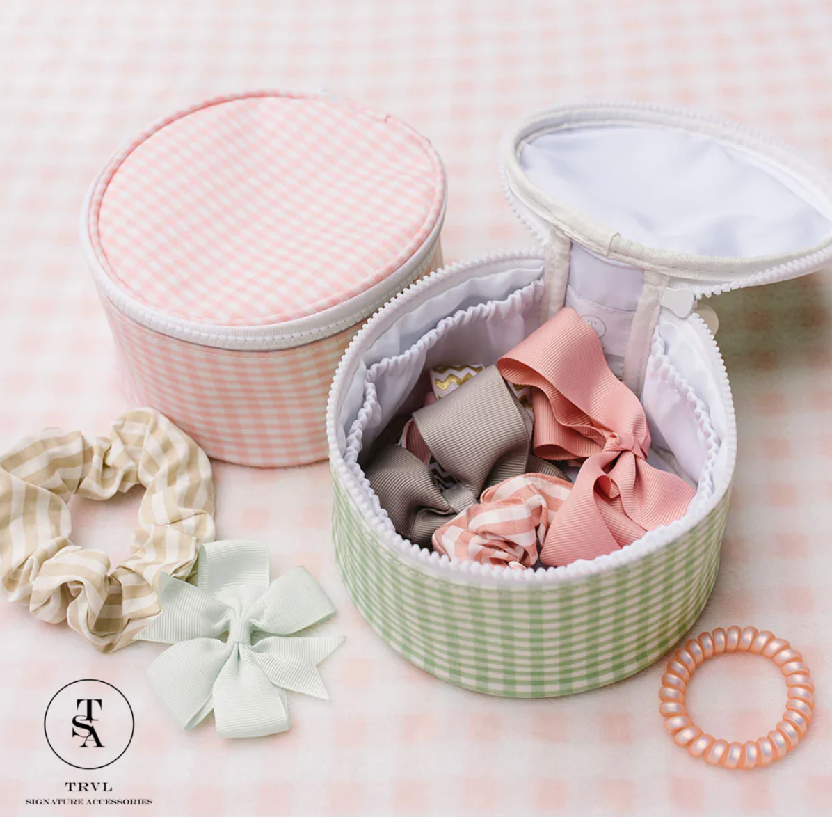 ROUNDUP JEWEL CASE - Leaf Gingham by TRVL Designs
