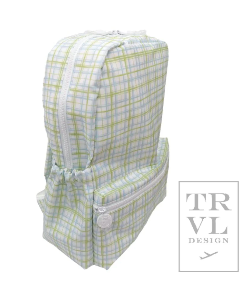 BACKPACKER - Classic Plaid Green Backpack by TRVL Designs