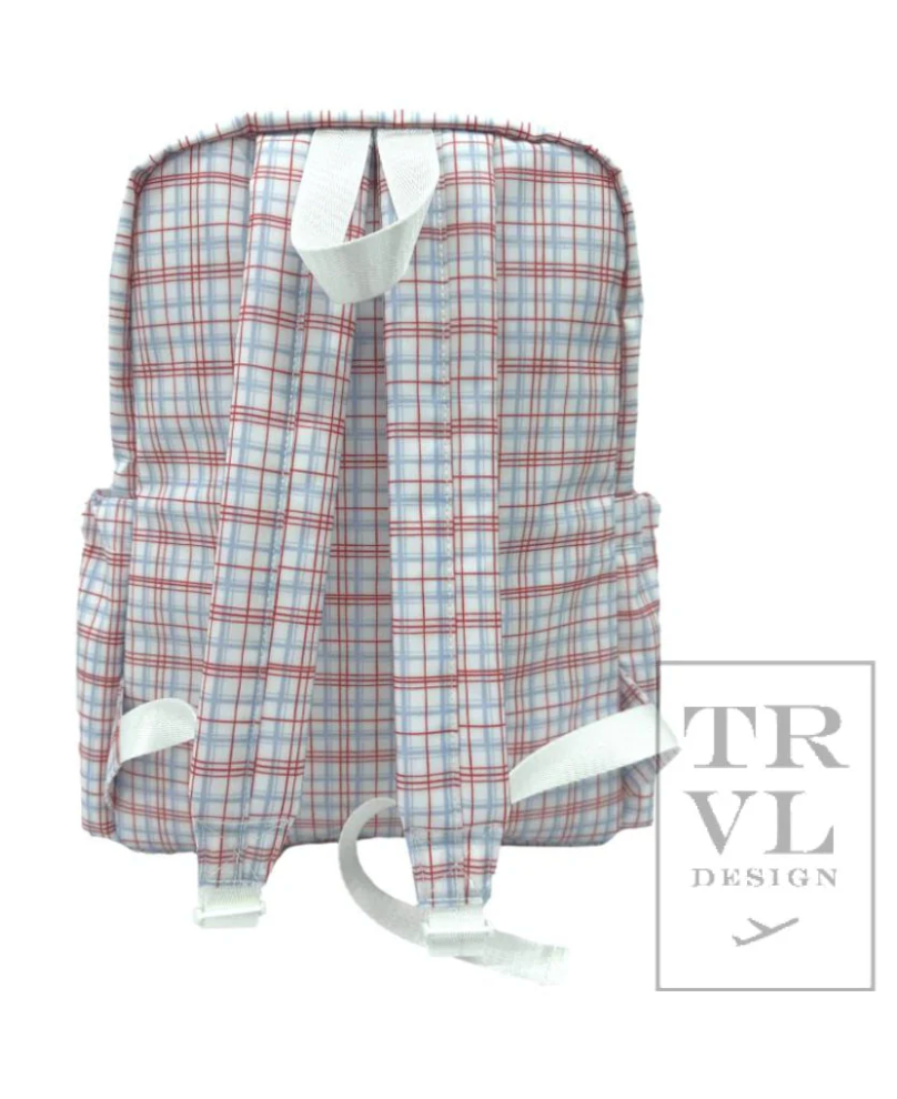 BACKPACKER - Classic Plaid Red Backpack by TRVL Designs