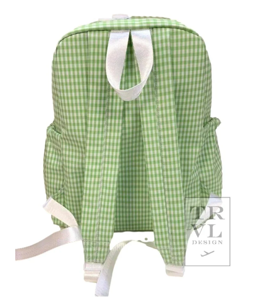 BACKPACKER - GINGHAM LEAF Backpack by TRVL Designs