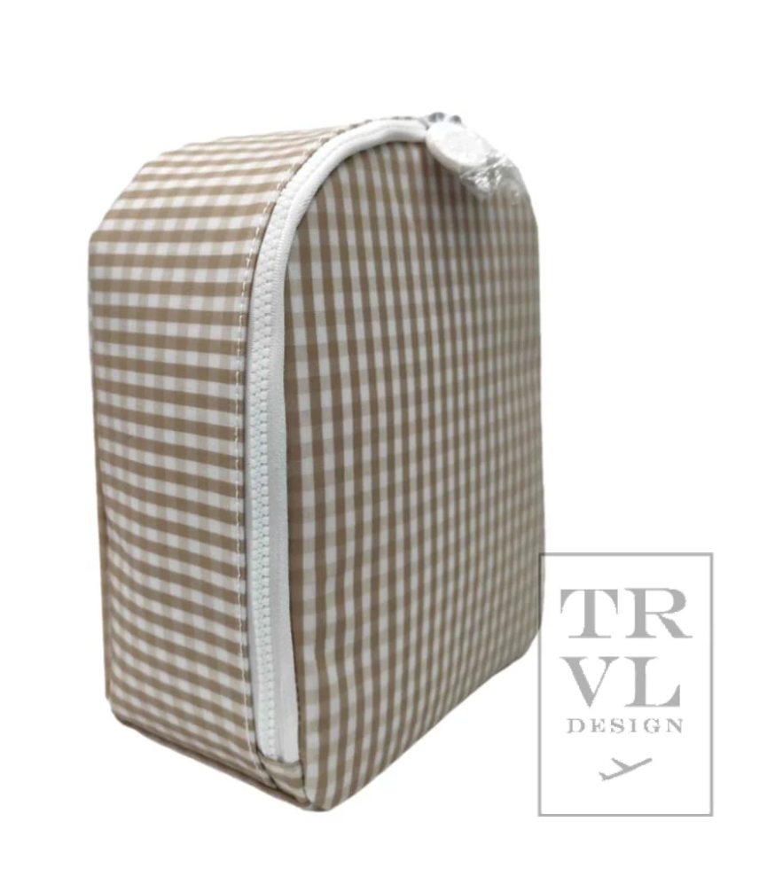BRING IT Lunch Bag - GINGHAM KHAKI by TRVL Designs