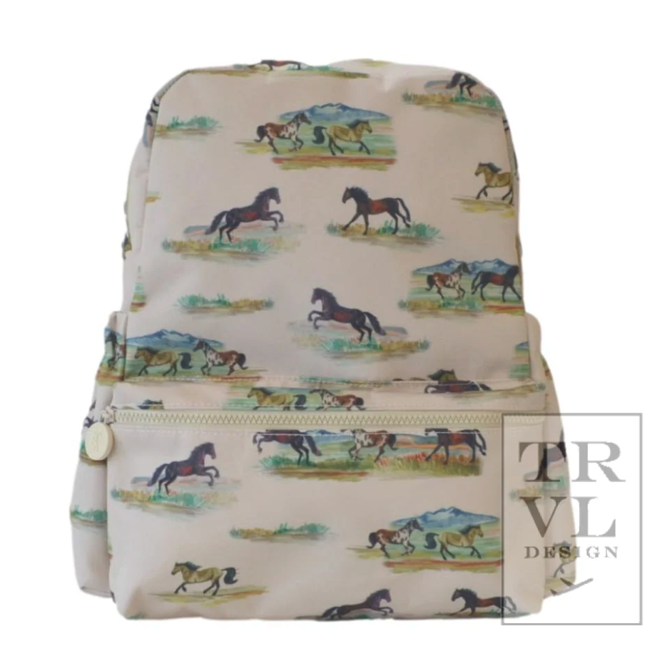 Backpack with horses design sale