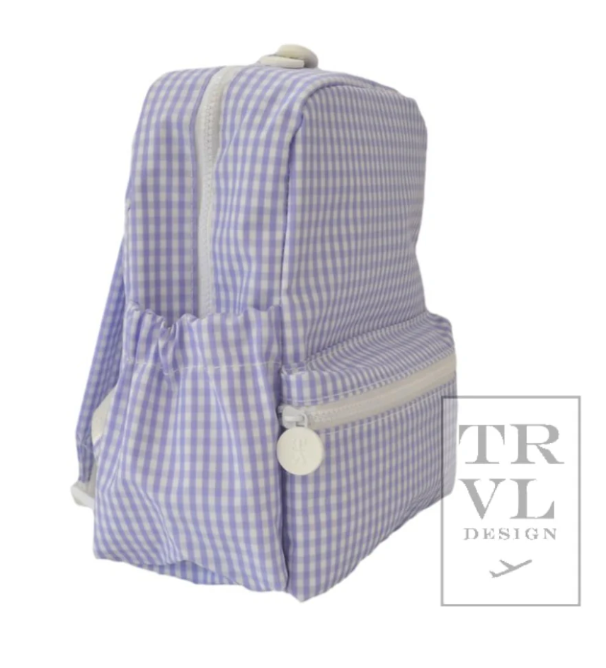 MINI BACKER - GINGHAM LILAC by TRVL Designs