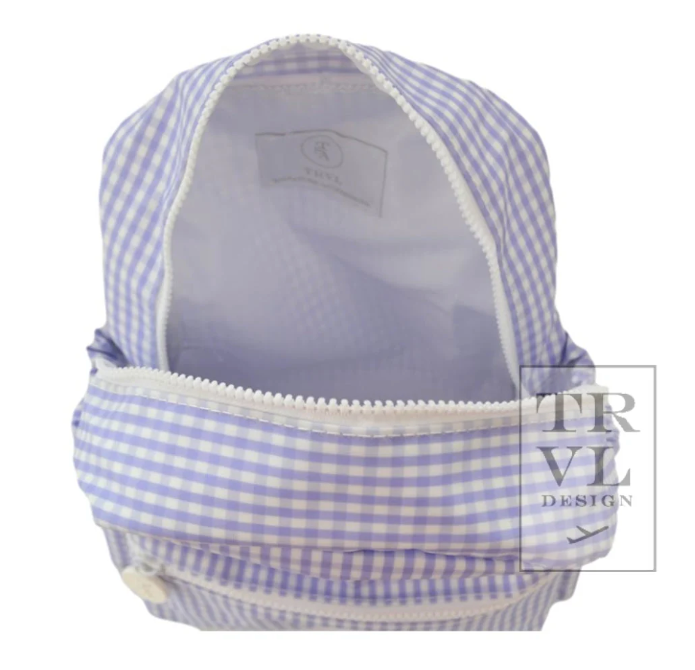 MINI BACKER - GINGHAM LILAC by TRVL Designs