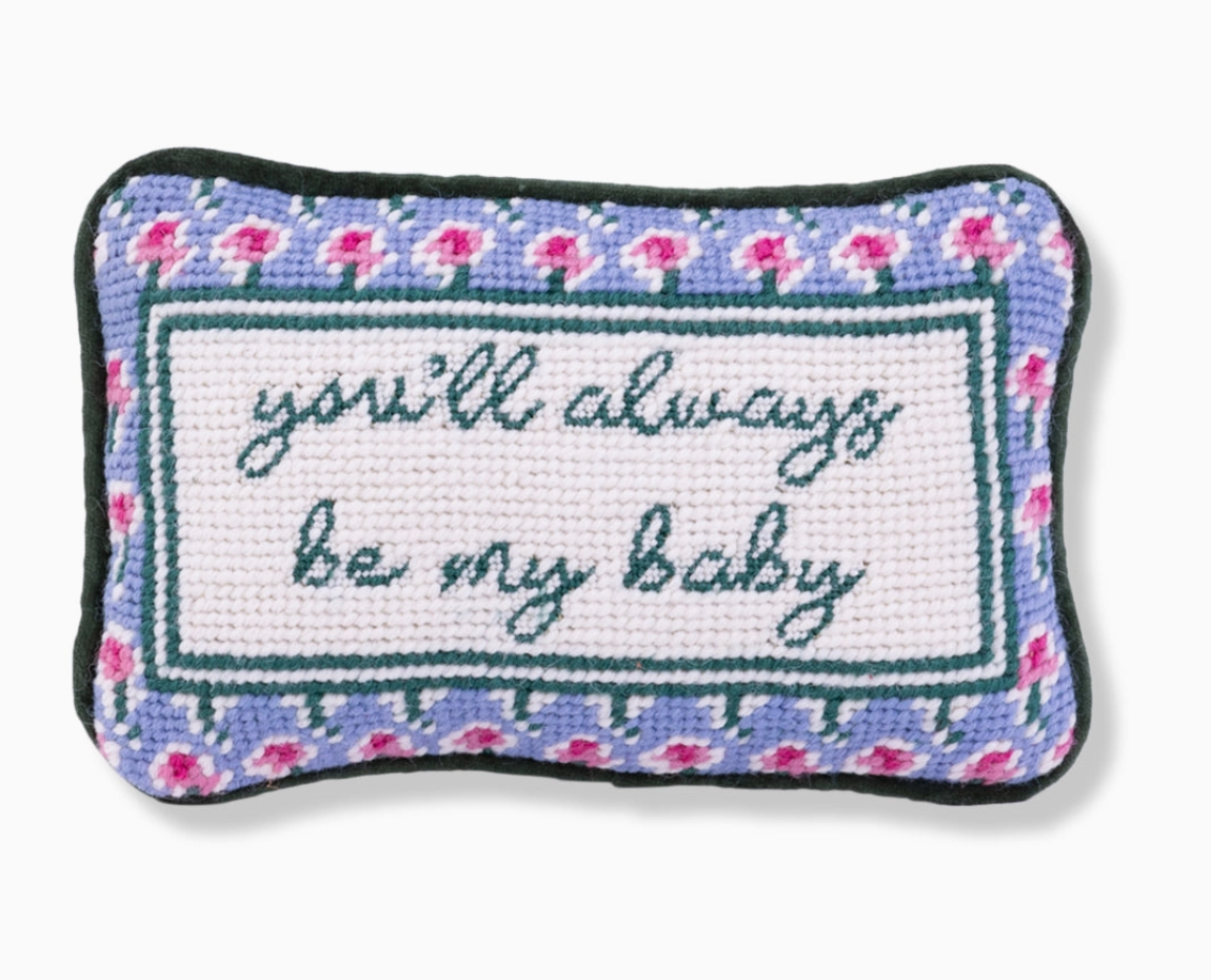 Be My Baby Mini Needlepoint Pillow