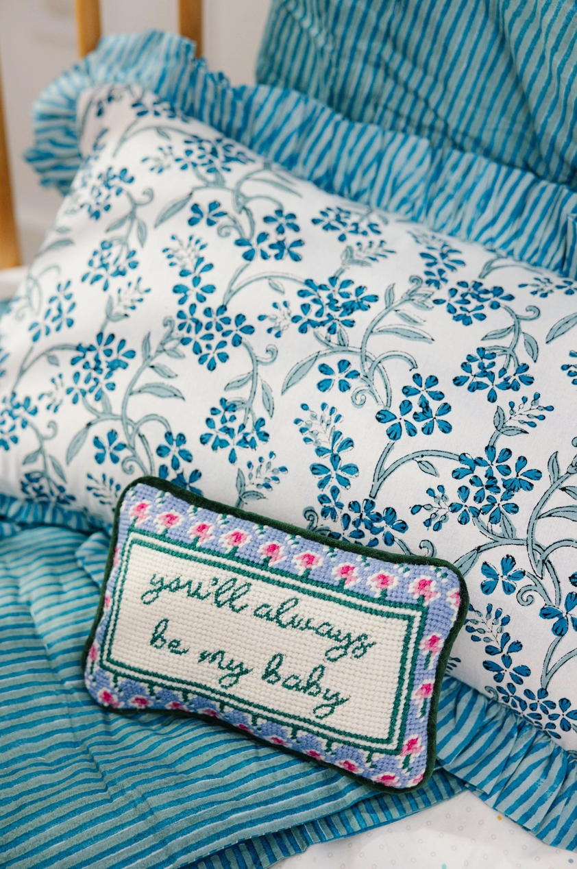 Be My Baby Mini Needlepoint Pillow