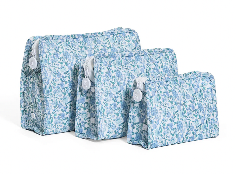 Small Roadie Zip Pouch - Hamptons FLORAL by TRVL Designs