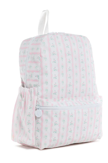 BACKPACKER - Ribbon Floral Pink Backpack by TRVL Designs
