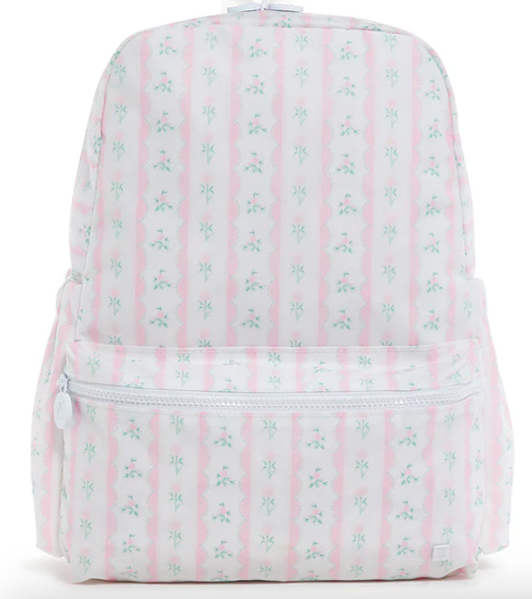 BACKPACKER - Ribbon Floral Pink Backpack by TRVL Designs