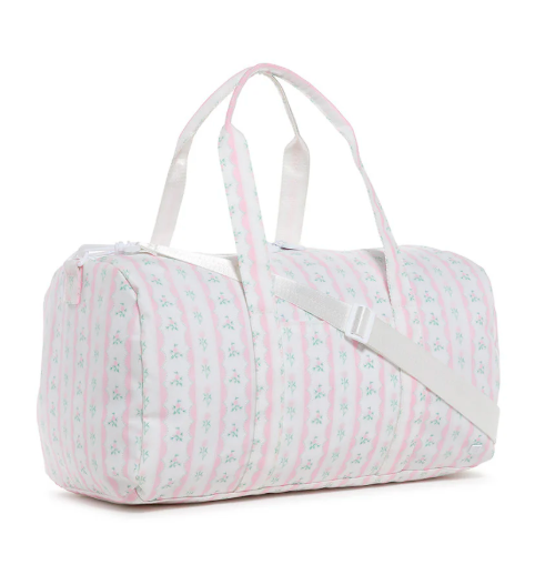 WEEKENDER Duffel Bag - RIBBON FLORAL PINK by TRVL Design
