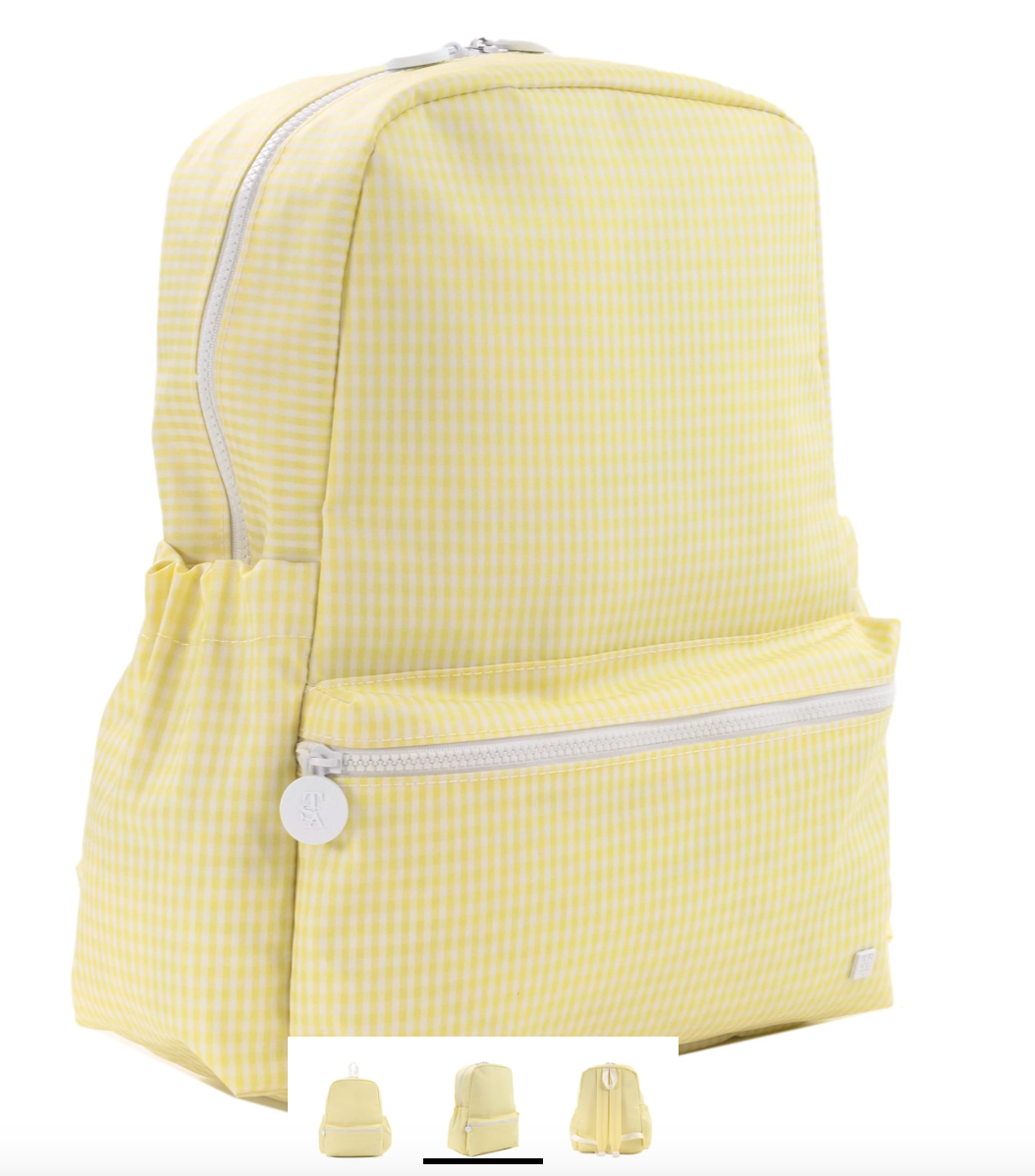 BACKPACKER - Gingham Buttercup Backpack by TRVL Designs