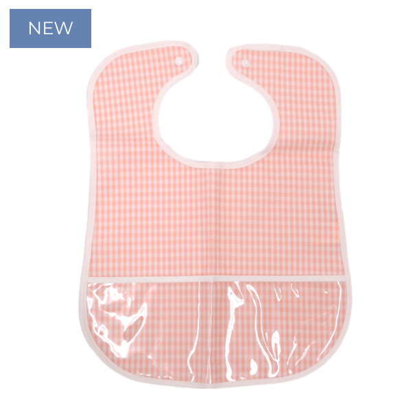 CLEAN UP BIB - GINGHAM TAFFY