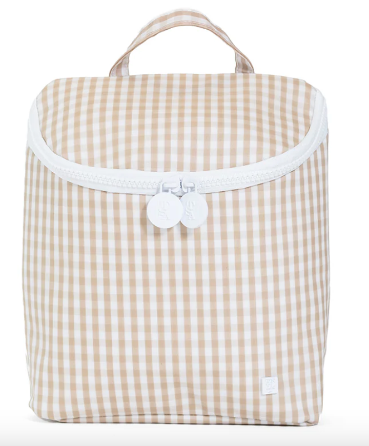 TAKE AWAY Lunch Bag - Gingham Khaki by TRVL Designs
