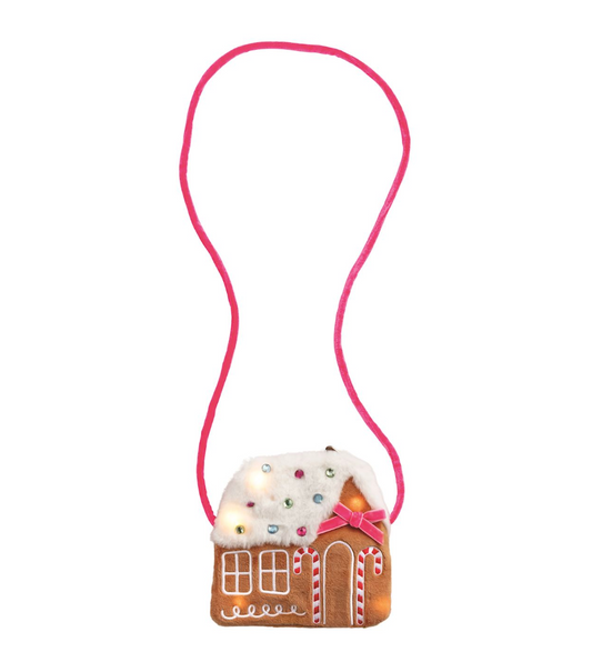 Gingerbread House Light-Up Purse