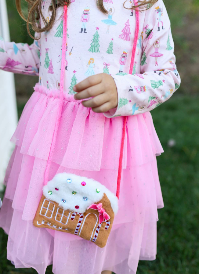 Gingerbread House Light-Up Purse