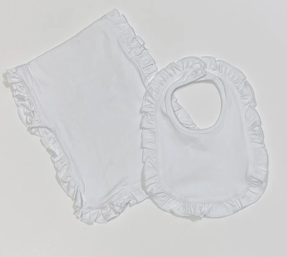 Ruffle Burp Cloth