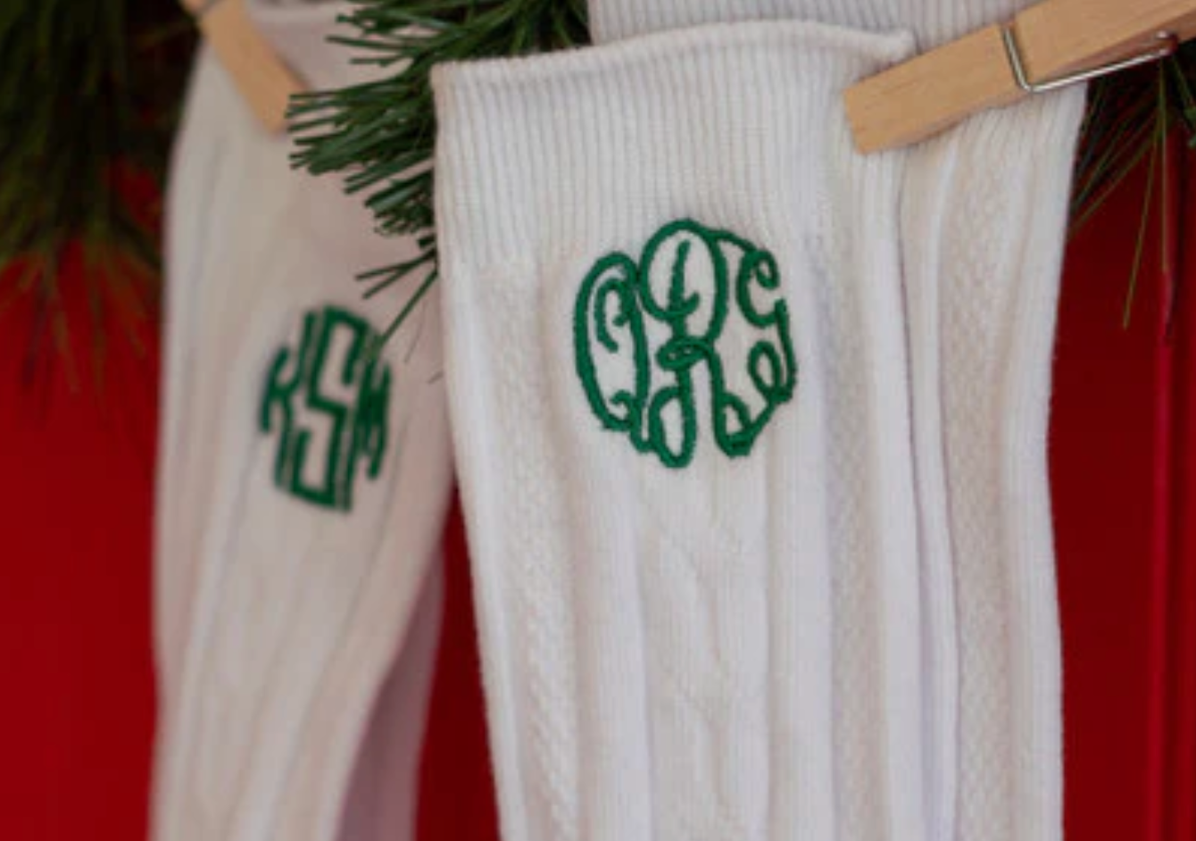 Cabled Dress Socks