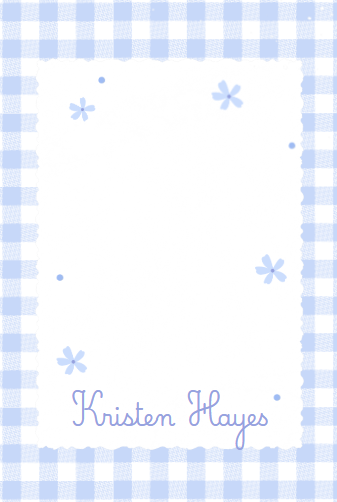Gingham Daisy Notepad