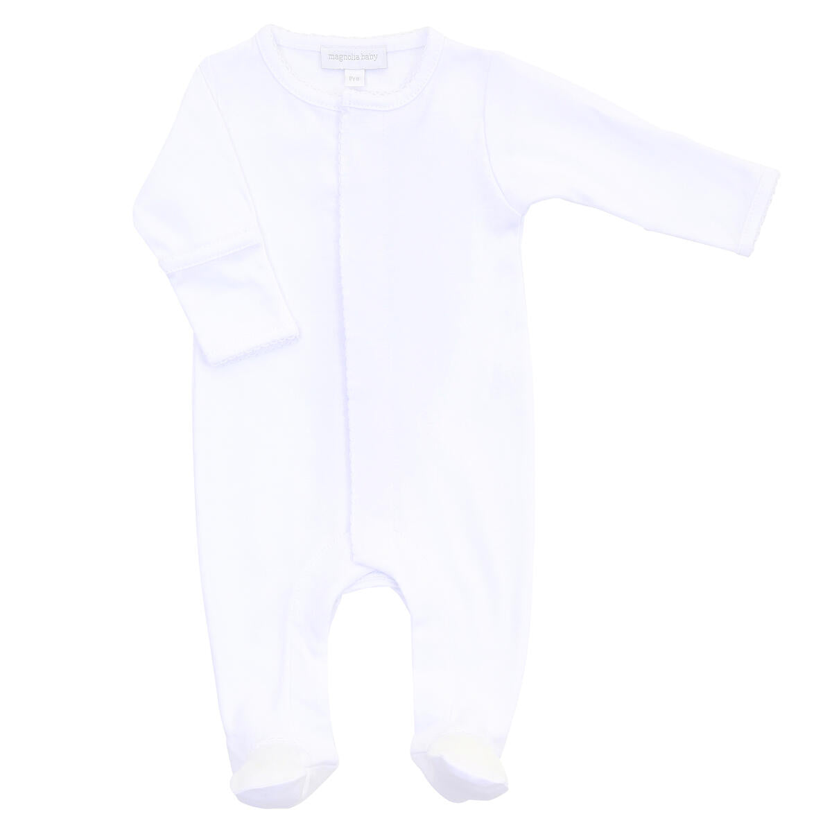 Magnolia Baby Picot Trim Footie