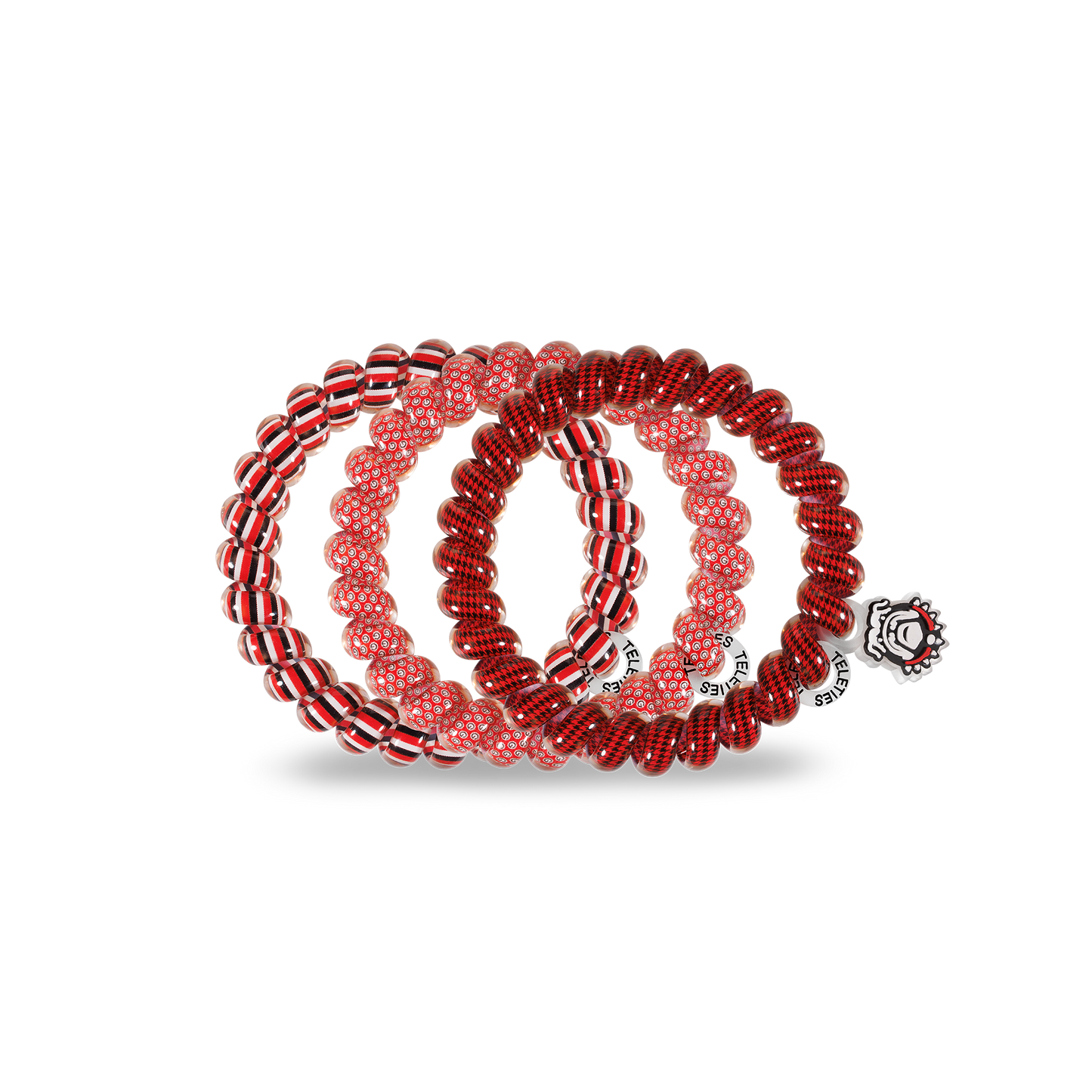 Spiral Hair Coils | Large | Univ. of Georgia Hair Ties