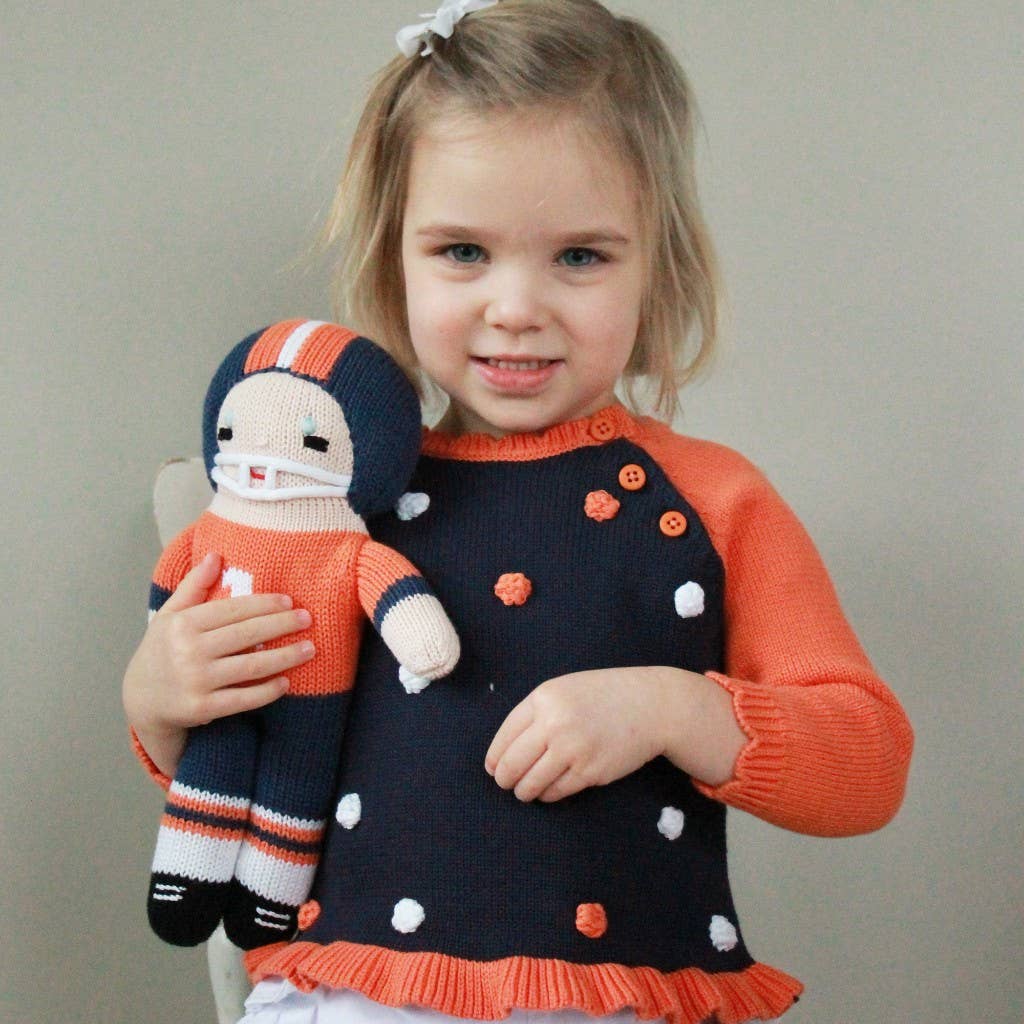 Football Player Knit Doll