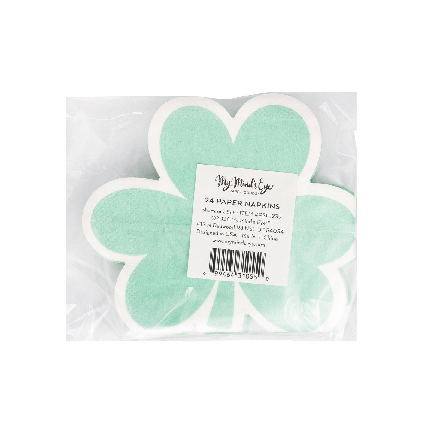 Pastel Shamrock Cocktail Napkin Set
