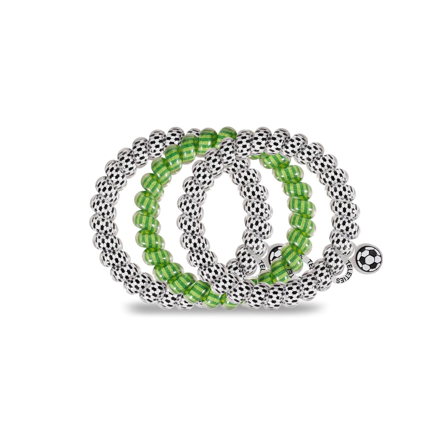 Spiral Hair Coils | Large | Soccer Hair Ties