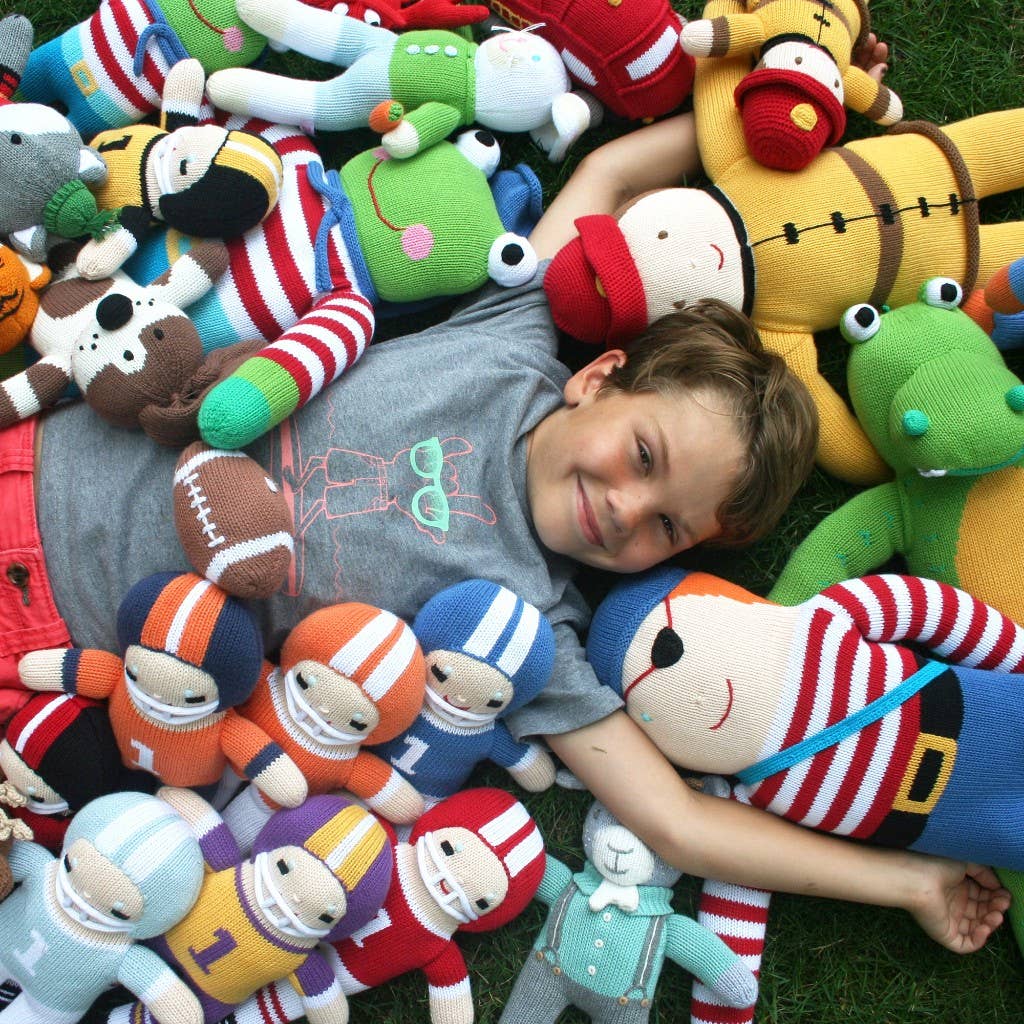 Football Player Knit Doll